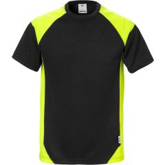Fristads T-Shirt 7046 THV (Black/High Vis Yellow)