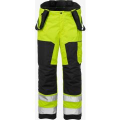 Fristads High Vis Airtech Winter Trousers CL 2 2035 GTT - Waterproof, Windproof, Breathable, Quilted (Hi Vis Yellow/Black)