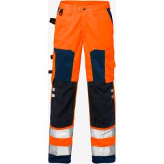 Fristads High Vis Trousers Woman CL 2 2135 PLU (Hi Vis Orange/Navy)