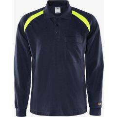 Fristads Flame Long Sleeve Polo Shirt 784 PFLA (Dark Navy)