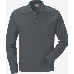 Fristads Long Sleeve Polo Shirt 7393 PM (Dark Grey)