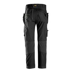 Snickers FlexiWork 6902 Work Trousers with Holster Pockets (Black/Black)