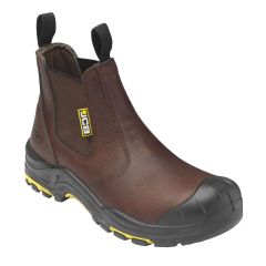 JCB Brown Leather Dealer Work Boot (DEALER/T) - S3 HRO SRC
