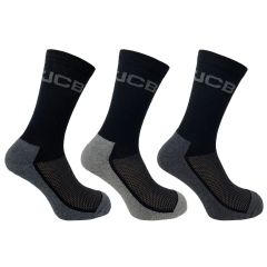 JCB Socks JCBX000133 3Pk Everyday Work Socks - Size 6-11