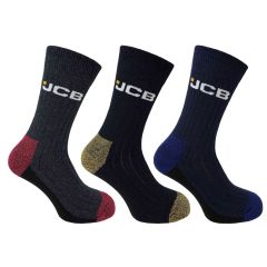 JCB Socks JCBX000083 3Pk Boot Socks - Size 6-11