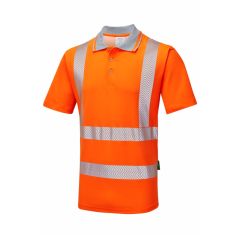 PULSAR LIFE GRS Men's Short Sleeve Polo Shirt LFE901-ORG Rail Spec (Hi Vis Orange)