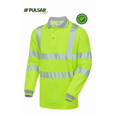 PULSAR LIFE GRS Ladies Long Sleeve Polo Shirt LFE953-YEL (Hi Vis Yellow)