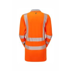 PULSAR LIFE GRS Ladies Long Sleeve Polo Shirt LFE954-ORG  Rail Spec (Hi Vis Orange)