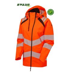 PULSAR LIFE GRS Ladies Waterproof Shell Jacket LFE960-ORG  Rail Spec (Hi Vis Orange)