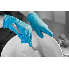 Polyco GN70 Blue Hybrid Powder Free Examination Gloves