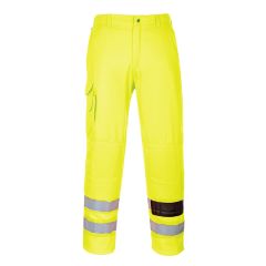 Portwest E046 Hi-Vis Work Combat Trousers (Yellow)