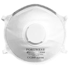 Portwest P304 FFP3 Valved Dolomite Light Cup Respirator (Box of 10)