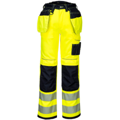 Portwest PW306 PW3 Hi-Vis Stretch Holster Trouser (Hi Vis Yellow / Black)