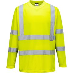 Portwest S178 Hi-Vis Long Sleeved T-Shirt (Orange/Yellow)