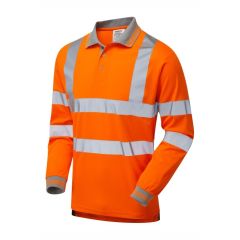 Pulsar P470 Hi Visibility Cut Resistant Sleeve Polo Shirt (Hi Vis Orange)
