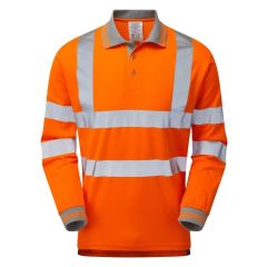 Pulsar PR470 Rail Spec Long Sleeve Polo Shirt (Orange)
