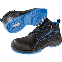 Puma Krypton MID S3 ESD SRC Safety Boots (Black/Blue)