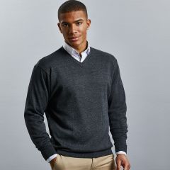 Russell 710M Cotton Acrylic V Neck Sweater