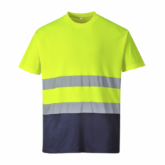 Portwest S173 Hi-Vis Two Tone Cotton Comfort T-shirt - Rail Spec