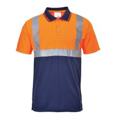 Portwest S479 Hi-Vis Two-Tone Polo Shirt (Orange/Navy)
