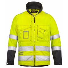 Snickers 1633 High-Vis Jacket, Class 3 (High Vis Yellow / Muted Black)