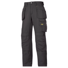 Snickers 3213 Ripstop Craftsmen Holster Pocket Trousers (Black)