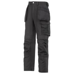 Snickers 3214 Canvas+ Craftsmen Holster Pocket Trousers (Black)
