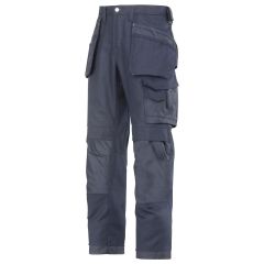 Snickers 3214 Canvas+ Craftsmen Holster Pocket Trousers (Navy)