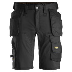 Snickers 6141 AllroundWork Stretch Shorts Holster Pockets (Black)