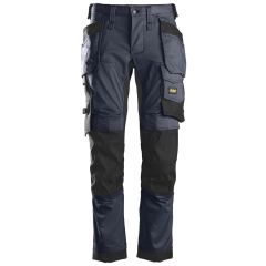 Snickers 6241 AllroundWork Stretch Work Trousers with Holster Pockets (Navy/Black)