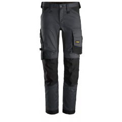 Snickers 6341 AllroundWork Stretch Work Trousers without Holster Pockets (Steel Grey/Black)