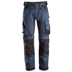 Snickers 6351 AllroundWork Stretch Loose fit Work Trousers (Navy/Black)