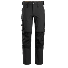 Snickers 6371 AllroundWork Full Stretch Trouser without Holster Pockets (Black/Black)