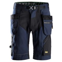 Snickers 6904 FlexiWork Work Shorts+ Holster Pockets (Navy/Black)