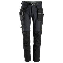 Snickers 6972 FlexiWork Work Trousers+ Detachable Holster Pockets (Steel Grey)