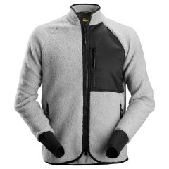 Snickers 8021 AllroundWork Pile Full Zip Jacket (Grey Melange/Black)