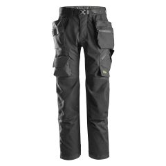 Snickers FlexiWork 6923 Floorlayer Work Trousers with Holster Pockets (Black)