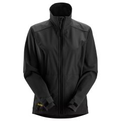 Snickers 1247 AllroundWork Womens Windproof Softshell Jacket (Black)