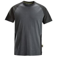 Snickers 2550 Two-Coloured T-Shirt (Steel / Black)