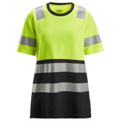 Snickers 2573 High-Vis Class 1 Womens T-Shirt (Yellow / Black)