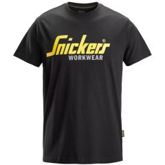 Snickers 2586 Classic Logo T-Shirt (Black)