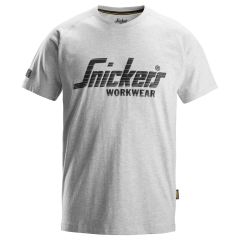 Snickers 2590 Logo T-Shirt (Grey melange)