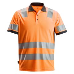 Snickers 2730 High-Vis Class 2 Polo Shirt (Hi Vis Orange)