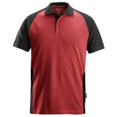 Snickers 2750 Two-Coloured Polo Shirt (Red / Black)