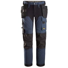 Snickers 6275 AllroundWork 4-way Stretch Trousers Holster Pockets (Navy / Black)