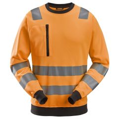 Snickers 8037 High-Vis Class 2/3 Sweatshirt (Hi Vis Orange)