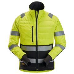 Snickers 8134 High-Vis Class 2 Light Padded Jacket (Hi Vis Yellow / Black)