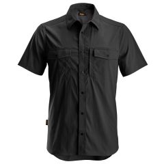 Snickers 8520 LiteWork Wicking Short Sleeve Shirt (Black)