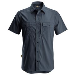Snickers 8520 LiteWork Wicking Short Sleeve Shirt (Navy)