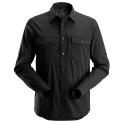 Snickers 8521 LiteWork Wicking Long Sleeve Shirt (Black)
